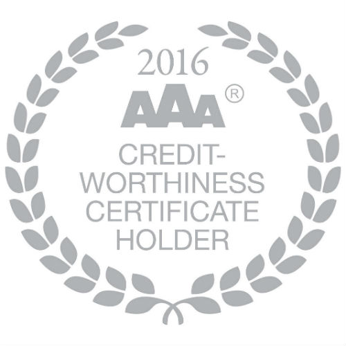 aaa credit worthiness certificate holder 2016